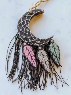 Southern Custom Designs Moon Feathers Fringe Freshie New Arrivals