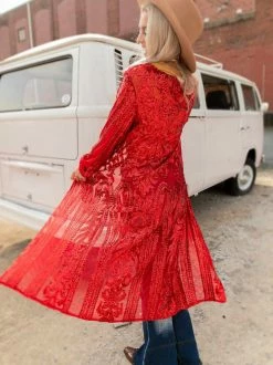 Dongguan Haohoo Clothing CO., Ltd Pre-Orders PREORDER The Royal Sequin Duster - Red