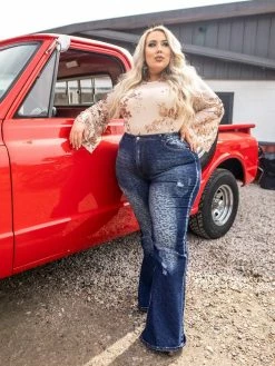 D & J Industries Co., LTD. Keep On Rollin Sequin Bodysuit - Rose Gold