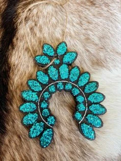 Southern Custom Designs Turquoise Squash Blossom Freshie Accessories