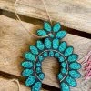 Southern Custom Designs Turquoise Squash Blossom Freshie Accessories