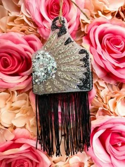 Southern Custom Designs Accessories Sparkly Cow Tag Freshie