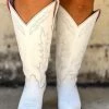 Prachi Leather PREORDER Loretta Boot - White - Wide Calf