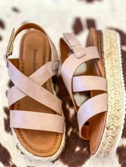 Olem Shoe Corporation Better In Nude Sandal Platform