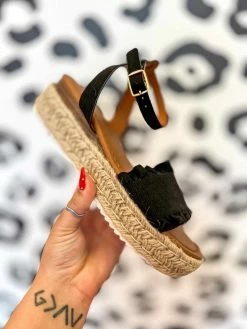 Olem Shoe Corporation I'm The Only Wedge You Need - Black New Arrivals