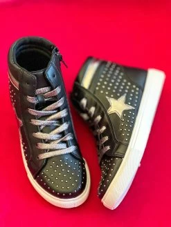 Olem Shoe Corporation Studded Starlight Sneakers - Black
