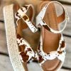 Olem Shoe Corporation Twisted Vibes Platform Sandal - Cow Print