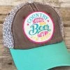Southern Grace Country Music And Beer That's Why I'm Here Patch Hat