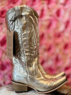 Lane Boots Nighthawk Boot By Lane - Champagne Metallic New Arrivals