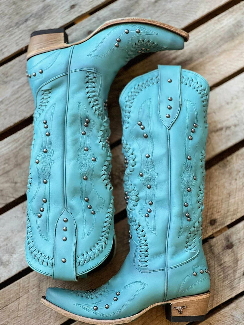 Lane Boots Cossette Boot By Lane - Turquoise Blaze