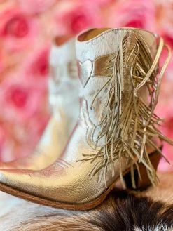 Lane Boots New Arrivals Spirit Animal Shortie - Champagne Metallic