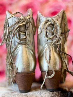 Lane Boots New Arrivals Spirit Animal Shortie - Champagne Metallic