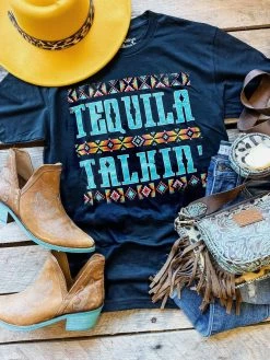 Rowdy Crowd Clothing New Arrivals Tequila Talkin T-shirt