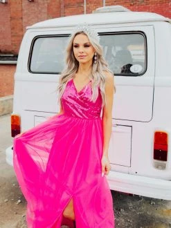 D & J Industries Playing Dress Up Dress - Pink Sale!