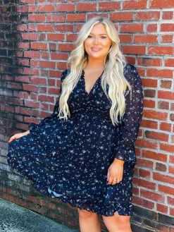 Southern Fried Chics Sale! Popping Lavender Dress - Black