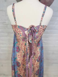 Fashion Fuse Print Tie-Back Maxi Dress - Pink Clothing