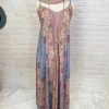Fashion Fuse Print Tie-Back Maxi Dress - Pink Clothing