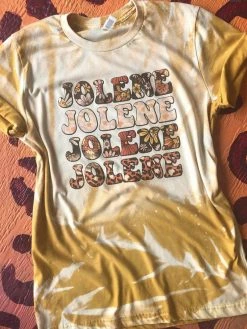 Miss Mud Pie Retro Jolene Bleached Tee Clothing