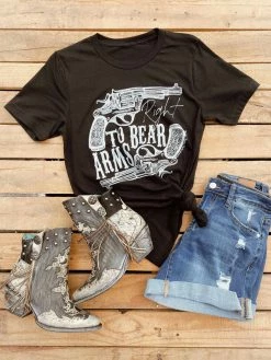 Buckin Barn Right To Bear Arms Tee - Black