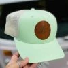 FayCo Accessories SFC Leather Patch Logo Hat - Mint