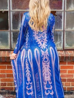 Dongguan Haohoo Clothing CO., Ltd Pre-Orders PREORDER The Royal Sequin Duster - Royal Blue And Silver