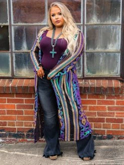 Dongguan Haohoo Clothing CO., Ltd PREORDER The Royal Sequin Duster - Peacock And Gold Pre-Orders