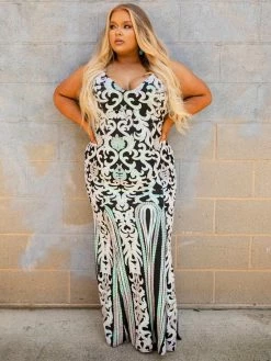 D & J Industries Co., LTD. Pre-Orders PREORDER Midnight Marina Bubblegum And Black Sequin Dress