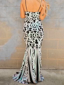 D & J Industries Co., LTD. Pre-Orders PREORDER Midnight Marina Bubblegum And Black Sequin Dress