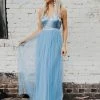 D & J Industries Co., LTD. Sparkle In Sequins Tulle Dress - Sky Blue Sale!