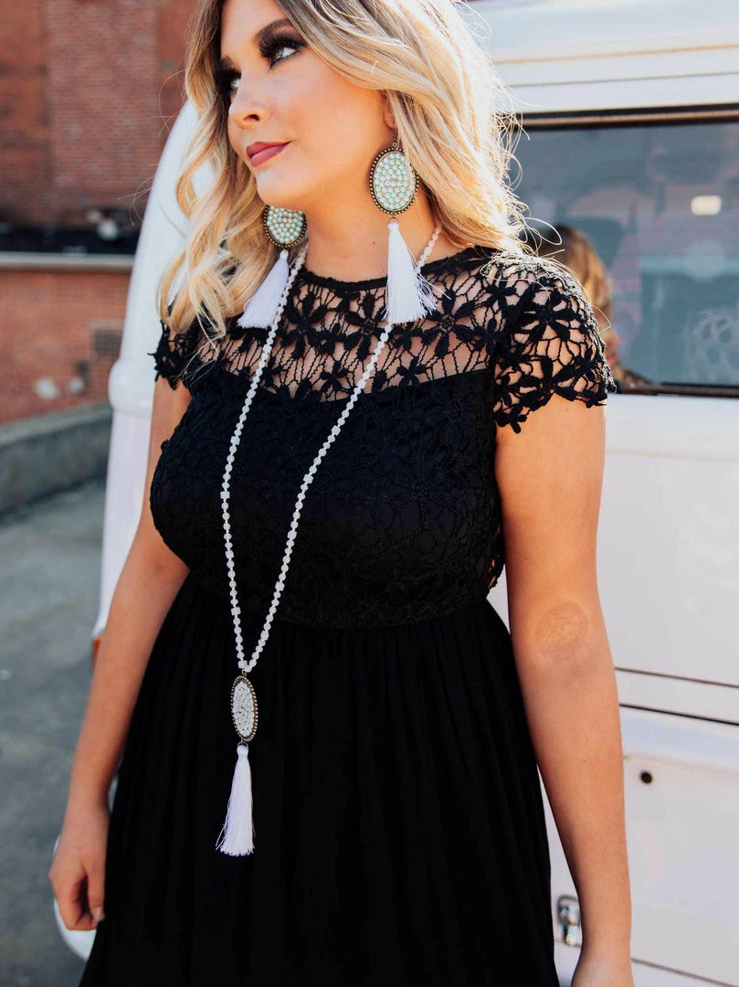 D & J Industries Summer Nights Dress - Black Sale!