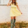 D & J Industries Summer Nights Dress - Yellow
