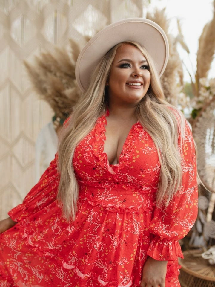 D & J Industries Sale! Take Me There Dress - Red Floral