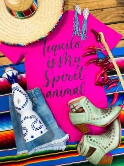 GTN Tequila Is My Spirit Animal Tee Clothing
