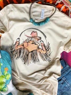 Miss Mud Pie The Fringed Cowgirl Tee Tees