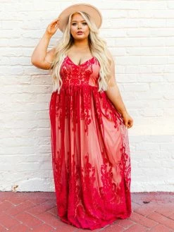 D & J Industries Clothing The Reona Dress - Wine