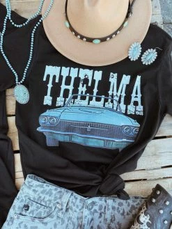 Miss Mud Pie Tees Thelma Tee - Black