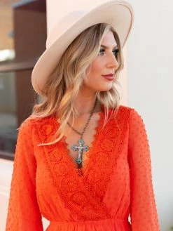 D & J Industries This One's For The Ladies Dress - Rust Sale!