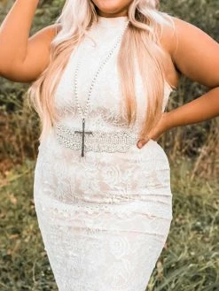 Southern Fried Chics Bridal To Have And To Hold Lace Dress - Ivory