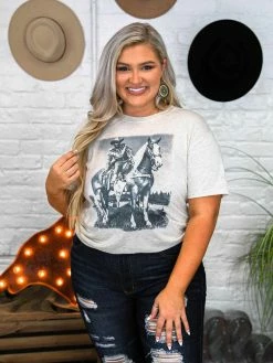 Bling-A-Gogo Trigger Tee - Oatmeal Tees