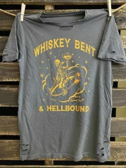 Country Deep Clothing Whiskey Bent And Hell Bound Tee
