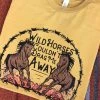 Miss Mud Pie Wild Hearts Couldnt Drag Me Away Tee - Mustard