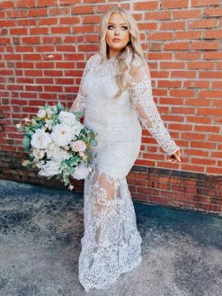 D & J Industries World Stands Still Dress - White/Neutral Sale!