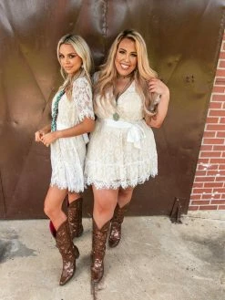 Southern Fried Chics Wrapped Up In Your Arms Lace Dress Bridal