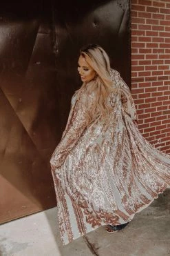 Dongguan Haohoo Clothing CO., Ltd Pre-Orders PREORDER The Royal Sequin Duster - Rose Gold