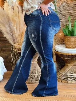 Dongguan Haohoo Clothing CO., Ltd Hot Girl Jean - Leopard Dark Wash