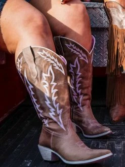 Prachi Leather New Arrivals Kickin Desert Boots - Wide Calf