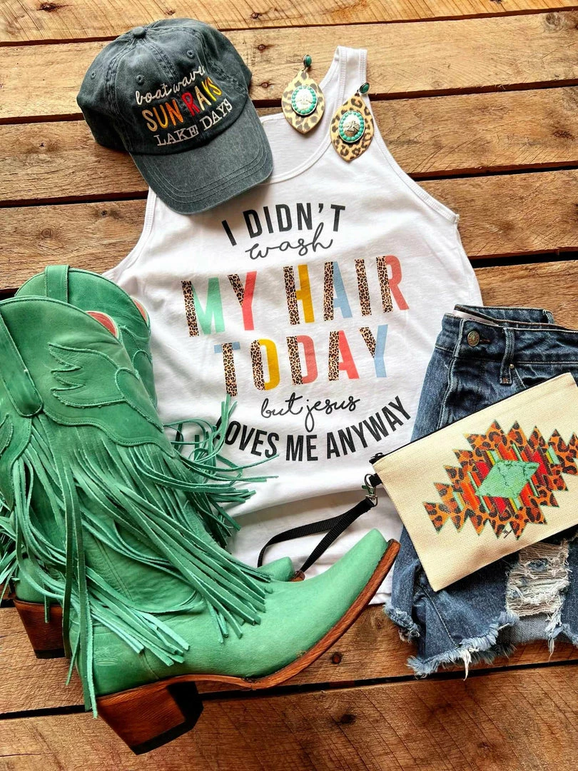 GTN New Arrivals I Didnt Wash My Hair Today Tank