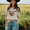 Miss Mud Pie Tees Highland Cow Tee