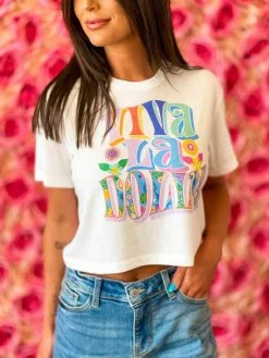 GTN New Arrivals Viva La Dolly Crop Top T Shirt